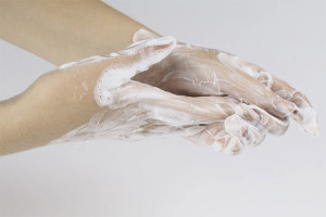 How to clean polyurethane foam from hands