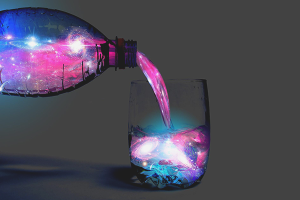 How to make a glowing liquid