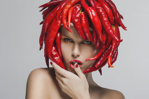 Hair masks with red pepper