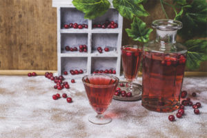 Lingonberry tincture on vodka
