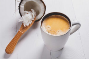 Koffie met kokosmelk